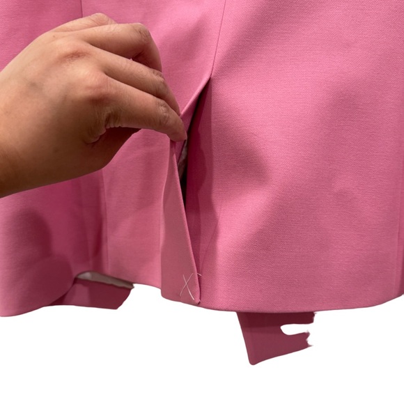 NWOT J. Crew Pink Barbiecore Double Breasted Lapel Blazer Jacket Sz 14 No Sz tag - Picture 9 of 11